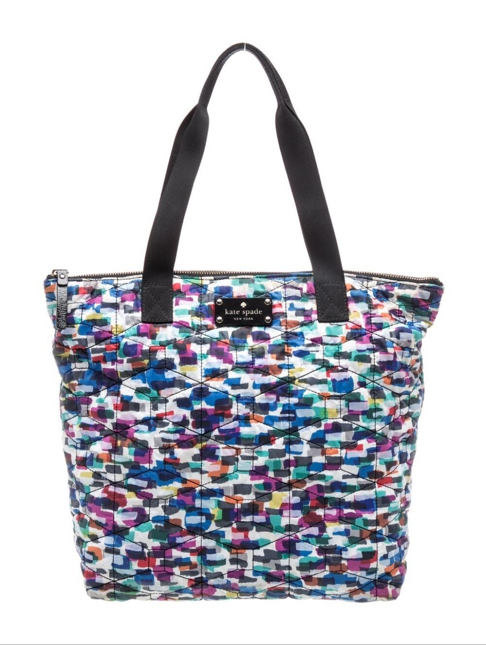 Kate Spade Multicolor Quilted Tote Bag NWOT